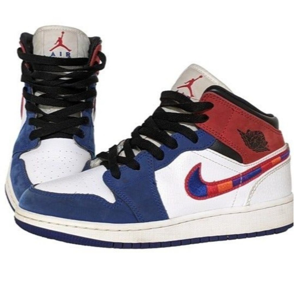 Nike Jordan 1 Mid Swoosh BQ6931-146 Size 4Y / 5.5 Women's